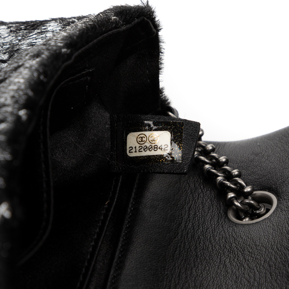 Chanel Timeless Mini in Black/Grey Hary leather with patina - Picture 7 of 8